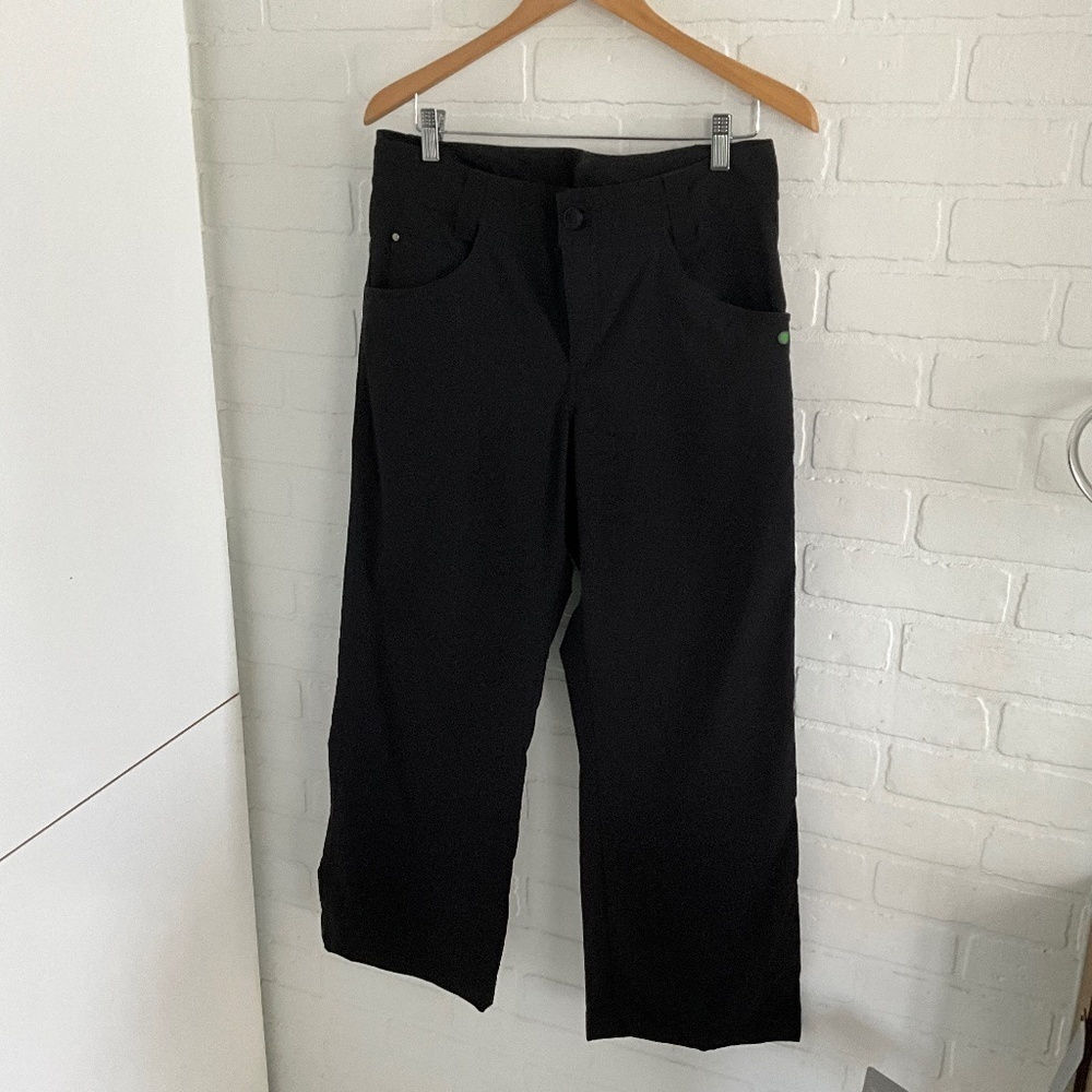 Chlorophylle Women’s Utility Pants Black Rally Straight leg Relaxed fit Size 12